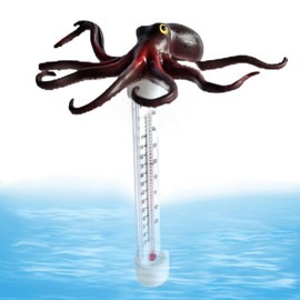 Water Temperature Sensor, Cartoon Animals Pond Meter, Large Water Temperature Gauge Pool Accessory for Swimming Family Lakes Bathtubs Spas Hot Springs Indoor Outdoor Home