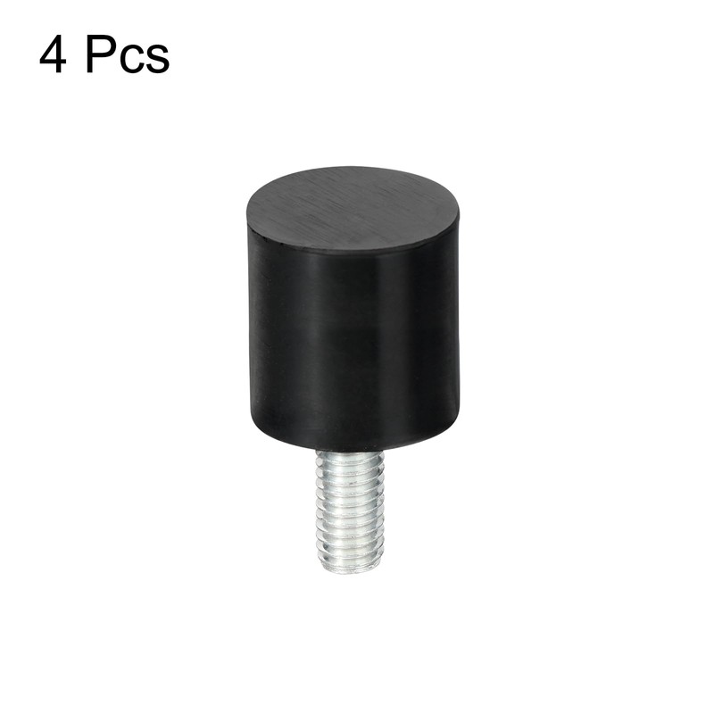 QUARKZMAN M5 Rubber Buffer Threaded Rubber Bushings, Vibration Insulators, Cylindrical