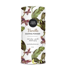 Vanilla Talc Free Dusting Powders made with Arrowroot, soothing oats, zinc, and magnesium. Free of Baking Soda. for chafing, deodorizing, sweating