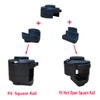 Brocraft Pontoon Boat Rod Holder Mount /1-1/4 inch Square Rail