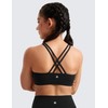 CRZ YOGA Girls Butterluxe Training Bra - Strappy Scoop Neck