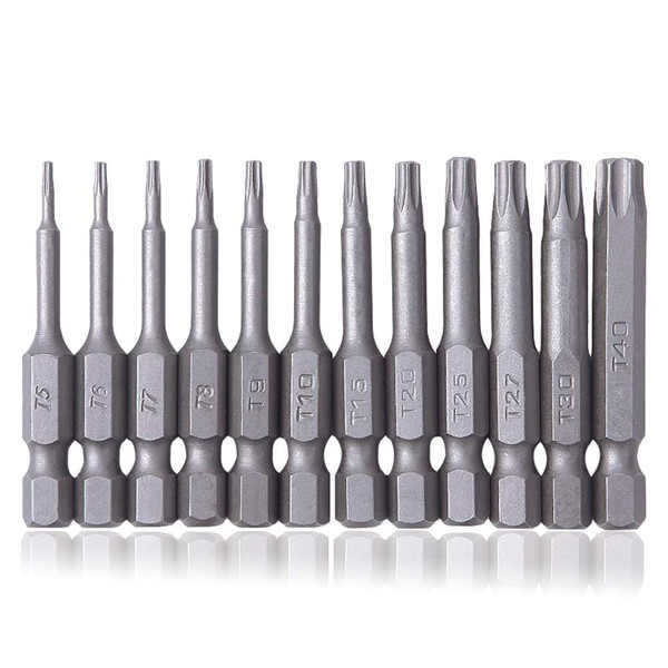 Saipor 12-Piece Torx Bits Screwdriver Set T5-T40 Torx Screwdriver Set