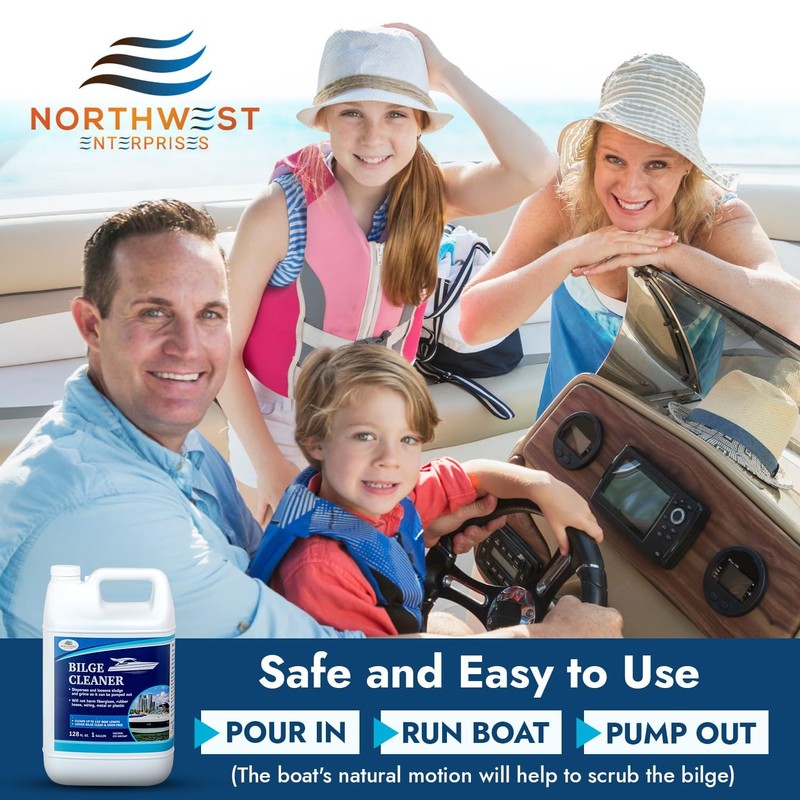 Bilge Cleaner for Boats - Highly Effective Removing Dirt, Grime,