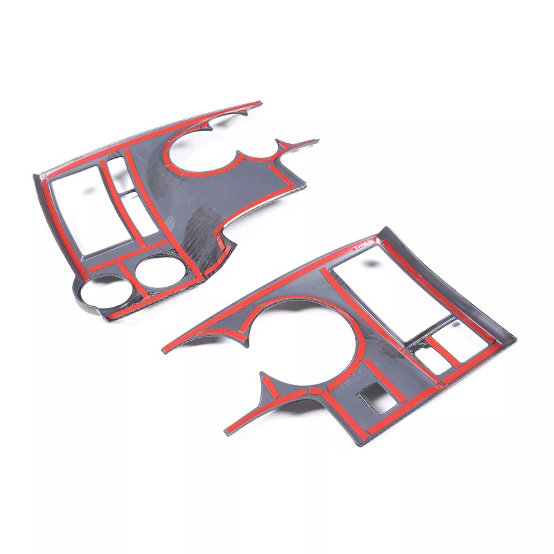 Ynei ABS Carbon fiber Interior Dashboard Panel Frame Trim Cover