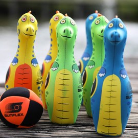 sunflex Dino Neoprene Skittles Set for Kids Outdoor