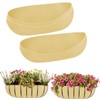 3PCS 24 Inch Planter Basket Liners Fabric Window Box Liners