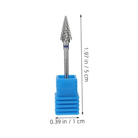 Ipetboom Versatile Nail Care 2pcs Tungsten Steel Nail Grinding Bits Cuticle Drill Pedicure Tools