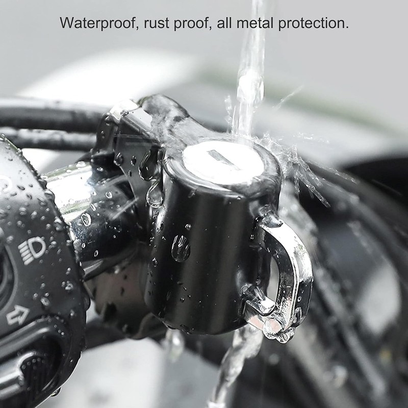 Motorcycle Helmet Lock, 2Pcs Universal Motorcycle Helmet Anti-Theft Security Helmet