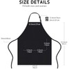 Apron,2 Pack H HOME-MART Adjustable Bib Chef Apron Cooking Apron