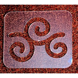 Free Motion Quilting Template Swirl Quilting Template for Domestic Sewing Machine Quilting