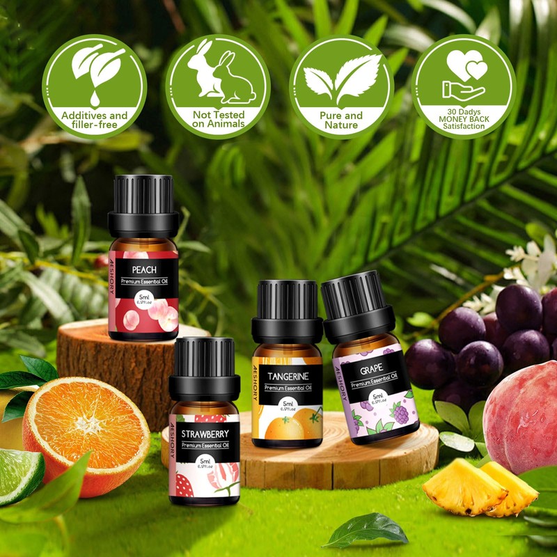 Fruity Essential Oils Set - Top 28 Fruit Fragrance Oil