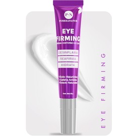 Pureza Natur Crema Reafirmante para Contorno de Ojos, combate ojeras, líneas de expresión y bolsas negras con Cafeína, esferas hidratantes y Ácido Hialurónico, 20g