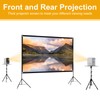 Outdoor Projector Screen with Stand, SCREENMAX 100 inch Foldable Projector