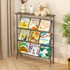 JZM Shoe Rack Storage, Narrow 4 Tier Metal Shoe Storage