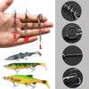 Pack of 2 stinger hooks with leader system, screw in