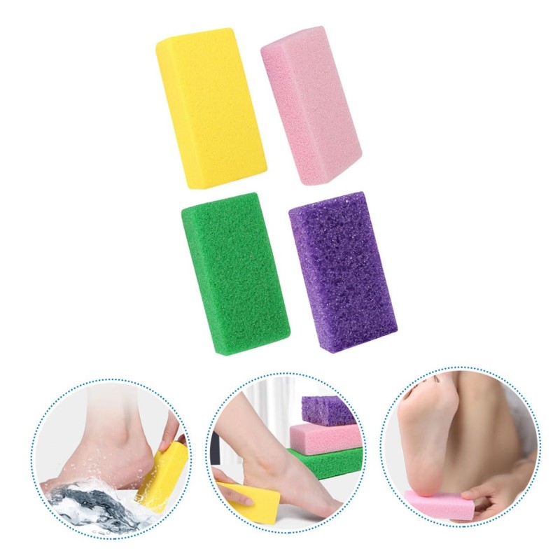 Mikinona 4pcs Foot Skin Exfoliating Files Handheld Pedicure Tools for