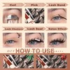 Focipeysa Wispy Lash Clusters Fairy Lashes 12-16mm Eyelashes Clusters Natural
