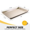 HONGBAKE 2 Pack Half Sheet Baking Pans,Non Stick Baking Sheet