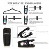 OFKPO 40 Pack Plastic Hanger Clips Clothes Pins Non-Slip Pants