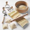 Bisetti 7 Piece Complete Pasta Kit for Ravioli Including: Rolling