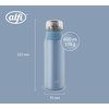 alfi Element Bottle 600 ml, Blue Pastel Matt, Lightweight Stainless