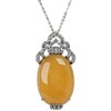 Women's Pendant with Chain Made of 925 Silver Oxidised with
