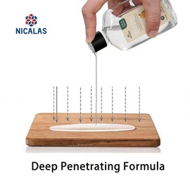 Nicalas Mineral Oil 12oz for Cutting Boards,Butcher Block Oil & Wood Conditioner, Food Grade for Wooden & Bamboo Cutting Boards, Countertops, Knives