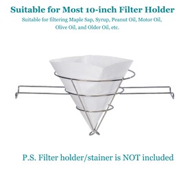 Yzurbu Keep Oil Clean – 30pcs 10” Round Fryer Filter Papers for Deep Fryers – Durable, Disposable & Easy to Use