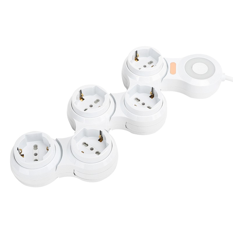 Power Strip Deformation 5 Concave Jack 10A with Power Indicator