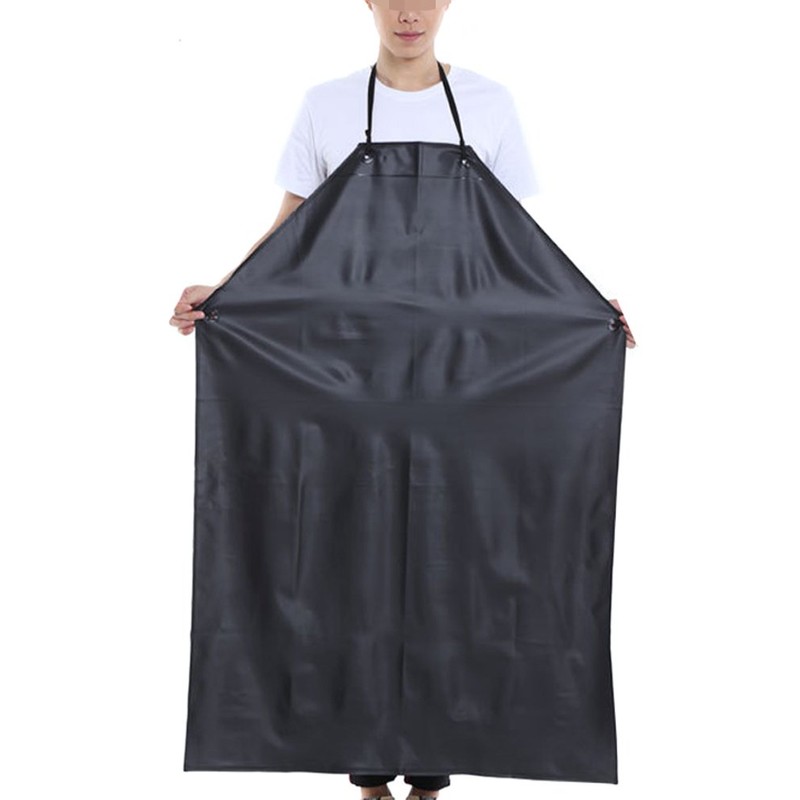 BESTCYC Men's Black Heavy Duty Waterproof Stain Resistant PVC Extra