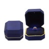 AVESON Luxury Ring Box, Square Velvet Wedding Ring Case Jewelry