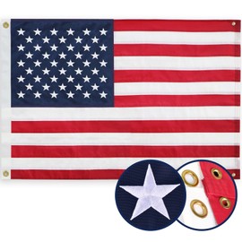 BGTXCZ American Flag 3x5 Ft, Four Brass Grommets Multipurpose US Flag, Embroidered Stars, Sewn Stripes, Outdoor Heavy Duty Durable USA Flags, Hanging Indoor/Bedroom/Room/Wall American Flag
