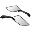 TOTMOX Motorbike Side Mirrors 8mm/10mm Universal Aluminum Carbon Style Diamond