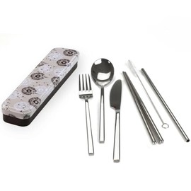 RetroKitchen Carry Your Cutlery Portable Cutlery Set - Dandelions