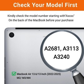 Gopupu 2 Pack Anti Blue Light Matte Screen Protector Replacement for MacBook Air 13.6 Anti Blue Light M2/M3/M4, Laptop Screen Filter Anti-Glare Bubble Free for Mac Air 13'' (2022-2025), Matte Monitor Film Eye Protection