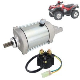 superstarterstore Starter Replacement for Honda TRX650FA FourTrax Rincon 650 2003-2005 with Relay
