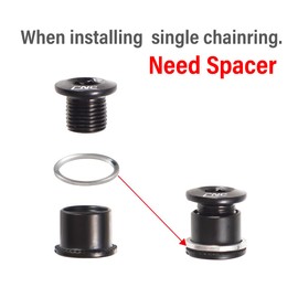 CNCLOL Single/Double Chainring Bolts,M8 Bike Chainring Bolts&Nuts For MTB/BMX/Bicycle（Black/Blue/Orange/Red/Colour）