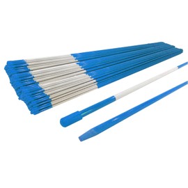 The ROP Shop | (Pack of 100) (5/16 Inch) Blue 48 Inch Reflective Driveway Markers, Snow Stakes Poles for Snow Plowing Driveways, Parking Lots, Walkways, Sidewalks