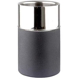 Fink ANDOR Wine Cooler Stainless Steel Powder Coated Smooth Matte Black Silver L 12cm W 12cm H 18cm