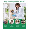 Mesh Muzzle for Small Medium Dogs, Mouth Guard Prevents Biting