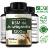 Daitea KSM-66 Ashwagandha 1200MG Maximum Strength 120 Capsules-- Omnipotent Nutrition
