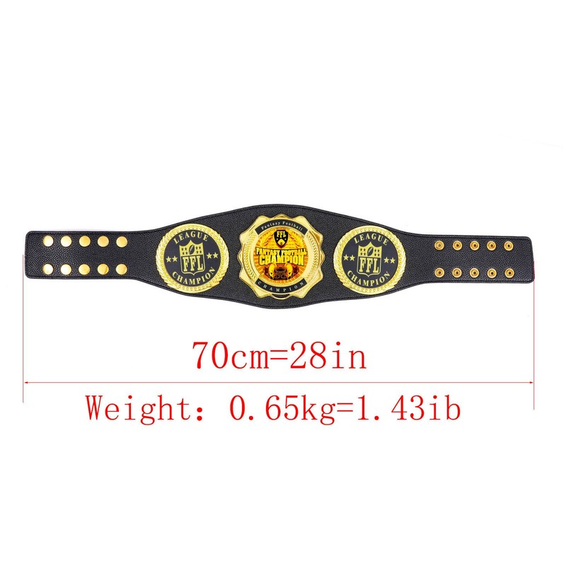 Fantasy Football Championship Belt Real Leather Youth Size Champion Award