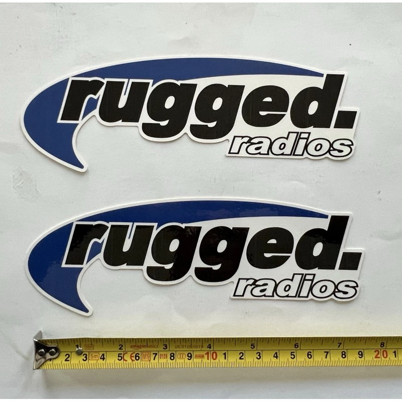 Unbranded 2 RUGGED RADIOS stickers decals offroad overland racing utv