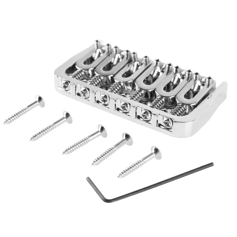 Electric Guitar Fixed Bridge Metal Adjustable Professional Guitar Fixed Bridge