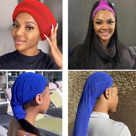 AIXXCUVQ Dirty Braid Mesh Cover For Hair Weave Sleeve Secure Fit With Drawstring Hair Weave Sleeve For Locs Polyurethane, pink