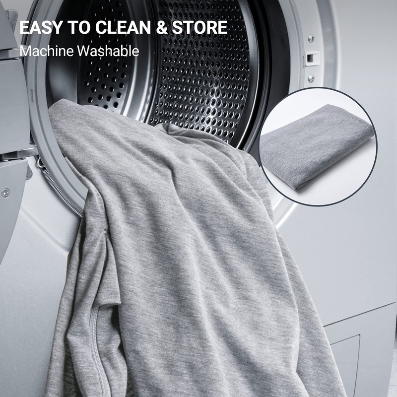 Momcozy Pregnancy Pillow Cover u Shaped, 57-inch Large Pregnancy Body