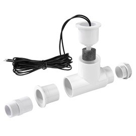SS1 Condensate Overflow Safety Switch, AC Float SS1 Float Switch with 3/4in Adapter and 6ft Cord HVAC Drain Pan Switch for HVAC Systems Air Conditioner Effectively Detect Line Overflow