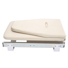 PANEKOLO Foldable Ironing Board Khaki Heavy Duty Small Iron Board Wardrobe Mount Closet Pull-Out Stow Away for Home, Apartment, 32.28 x 12.2in