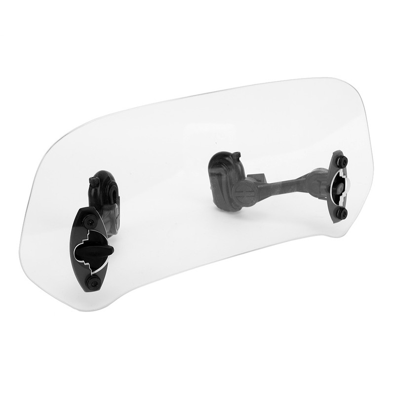 Motorcycle Windshield Extension Heighten Windscreen Adjustable Wind Rain Air Deflector