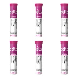 Calcio + Vitamina D Seltz 6 Pack Tabletas Efervescentes
